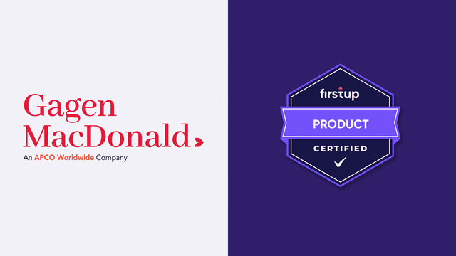 Gagen MacDonald is now Firstup certified!