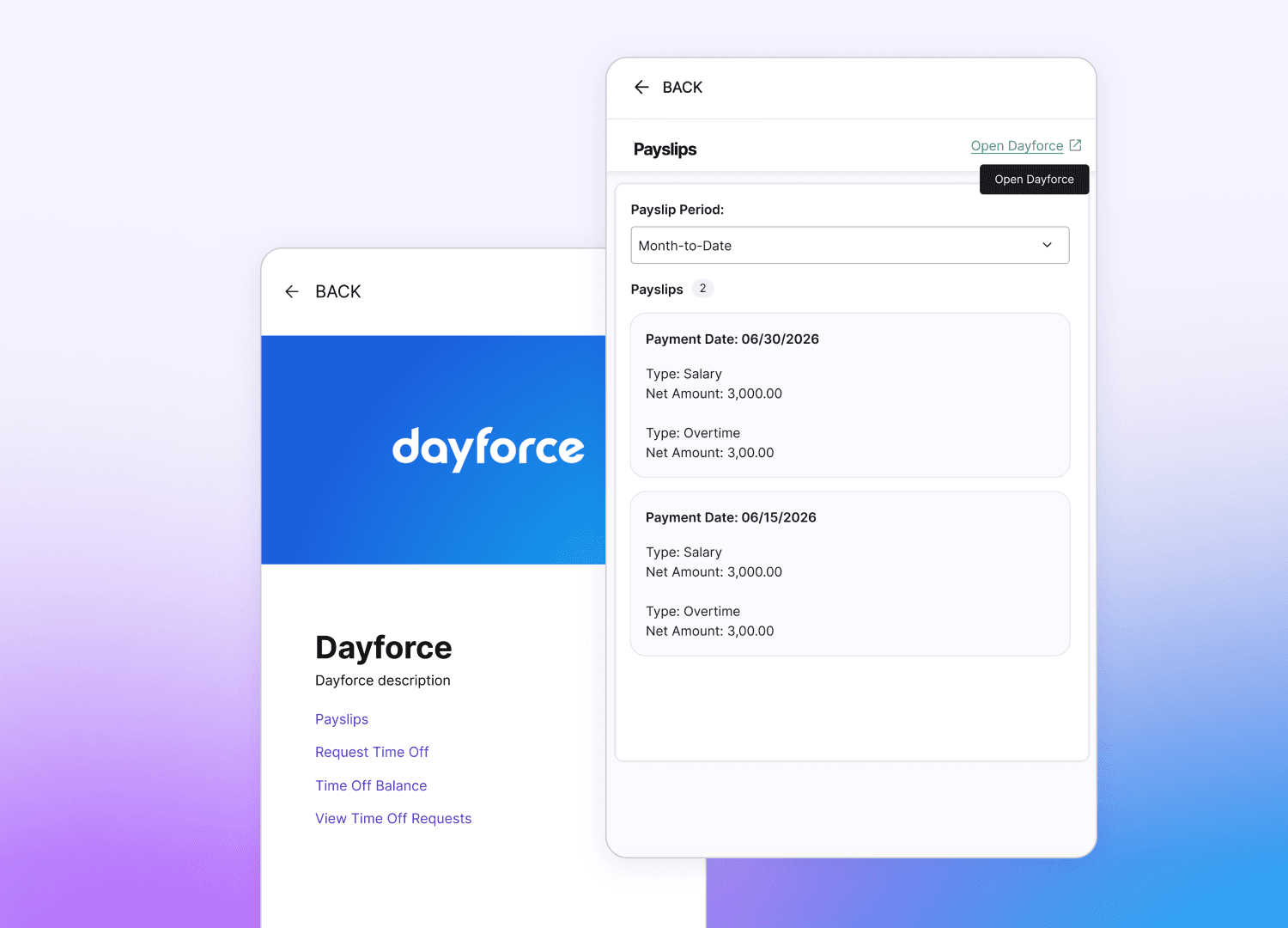 Dayforce Integration